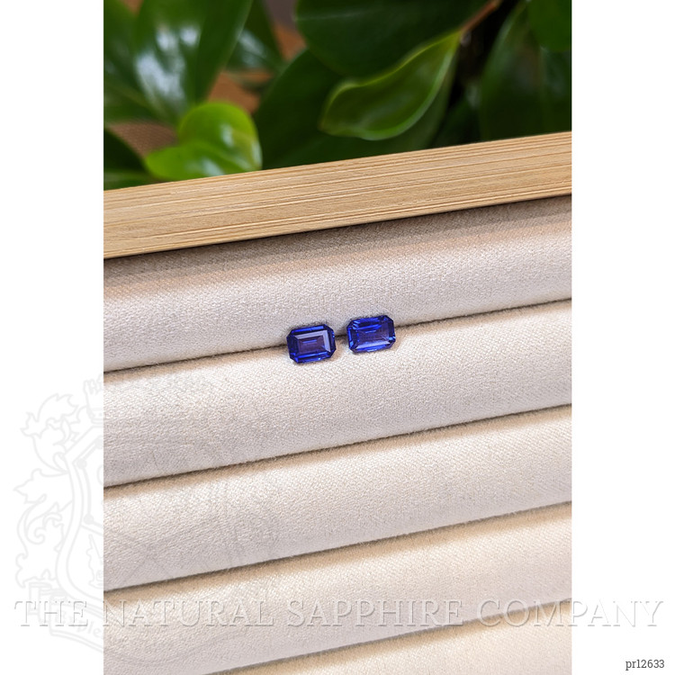 2.04 Ct.Tw. Blue Sapphire Pair from Ceylon (Sri Lanka)