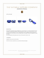 2.23 Ct.Tw.Total Carat Weight Blue Sapphire Pair from Ceylon (Sri Lanka) Appraisal