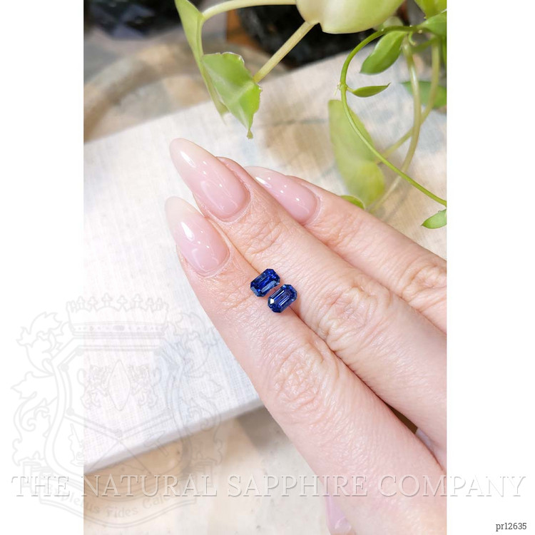 2.23 Ct.Tw. Blue Sapphire Pair from Ceylon (Sri Lanka)