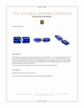 2.23 Ct.Tw.Total Carat Weight Blue Sapphire Pair from Ceylon (Sri Lanka) Appraisal