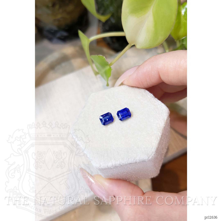 2.23 Ct.Tw. Blue Sapphire Pair from Ceylon (Sri Lanka)