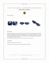 1.80 Ct.Tw.Total Carat Weight Blue Sapphire Pair from Ceylon (Sri Lanka) Appraisal