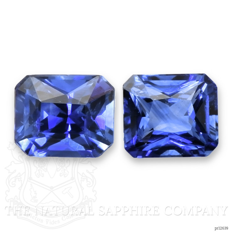 2.12 Ct.Tw. Blue Sapphire Pair from Ceylon (Sri Lanka)