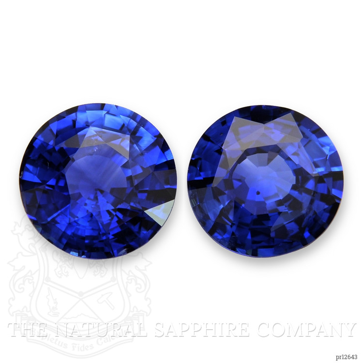 2.87 Ct.Tw. Blue Sapphire Pair from Ceylon (Sri Lanka)