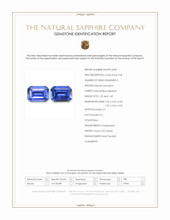 2.98 Ct.Tw.Total Carat Weight Blue Sapphire Pair from Ceylon (Sri Lanka) Scan Report