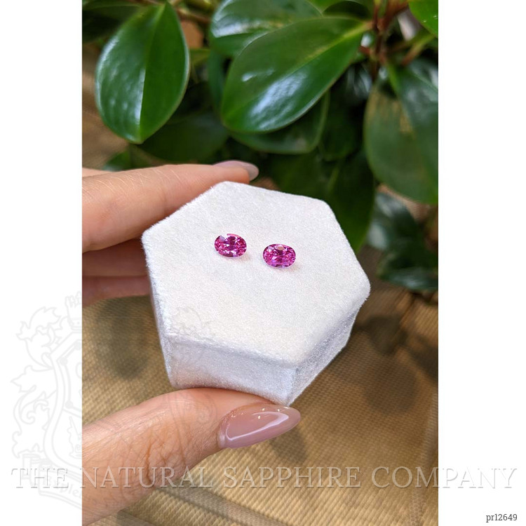 1.97 Ct.Tw. Pink Sapphire Pair from Ceylon (Sri Lanka)