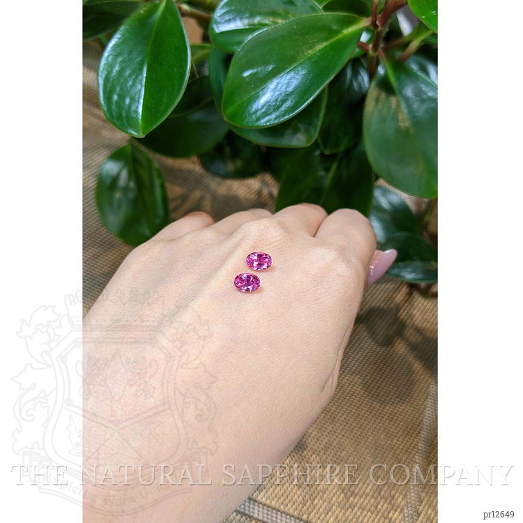 1.97 Ct.Tw. Pink Sapphire Pair from Ceylon (Sri Lanka)