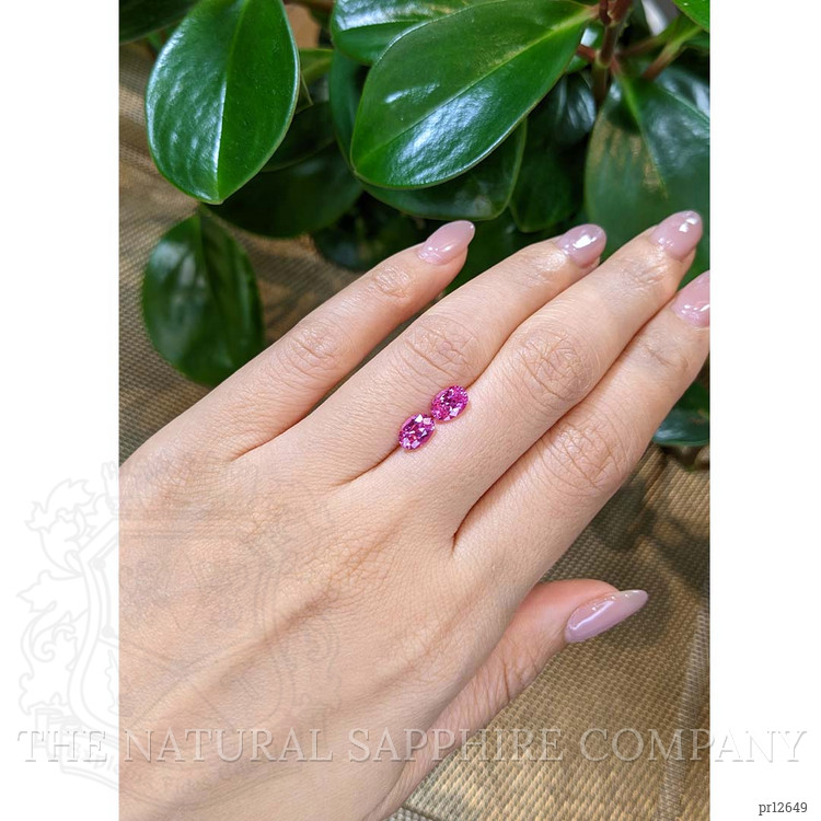 1.97 Ct.Tw. Pink Sapphire Pair from Ceylon (Sri Lanka)