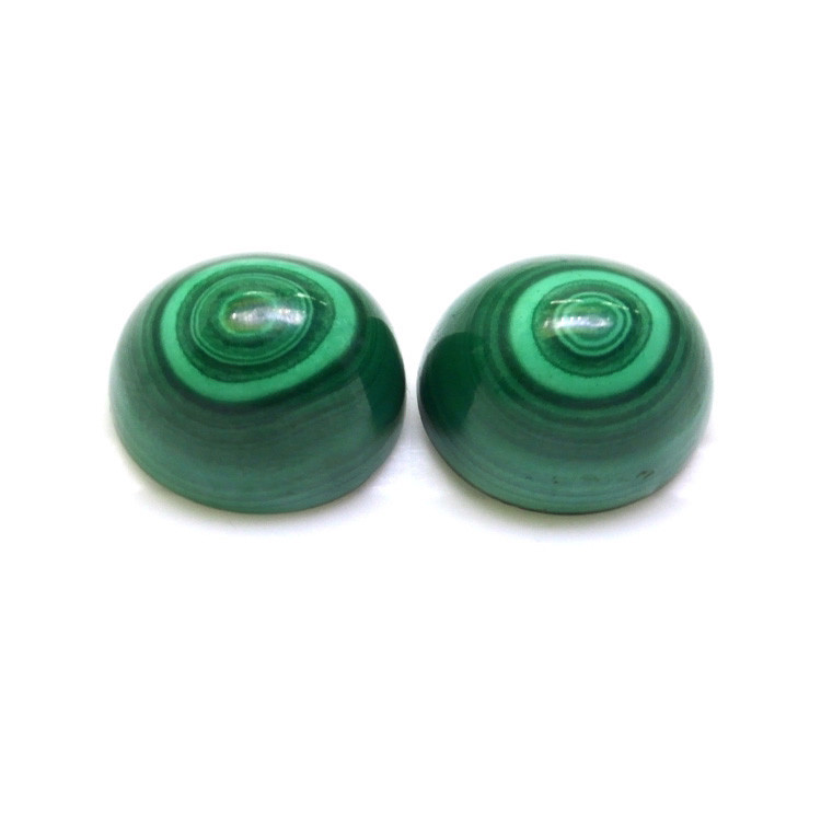 54.13 Ct.Tw. Cabochon Malachite Pair from Russia