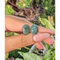 11.21&nbsp;Ct.Tw.Total Carat Weight Cabochon Malachite Pair from Russia Life Style