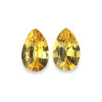 0.79&nbsp;Ct.Tw.Total Carat Weight Yellow Sapphire Pair from Ceylon (Sri Lanka) Video