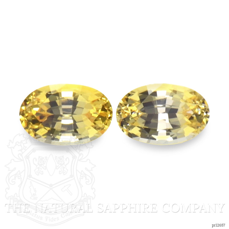 1.19 Ct.Tw. Yellow Sapphire Pair from Ceylon (Sri Lanka)