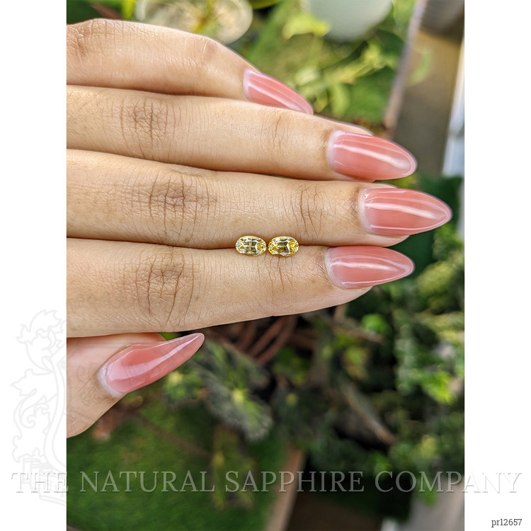 1.19 Ct.Tw. Yellow Sapphire Pair from Ceylon (Sri Lanka)