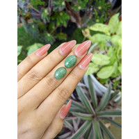 12.05&nbsp;Ct.Tw.Total Carat Weight Cabochon Jade Pair from Burma (Myanmar) Life Style