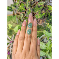 10.64&nbsp;Ct.Tw.Total Carat Weight Cabochon Jade Pair from Burma (Myanmar) Life Style