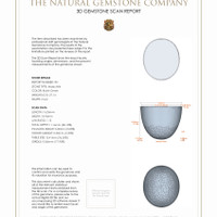 52.51 Ct.Tw.Total Carat Weight Cabochon Malachite Pair from Russia 3 D Scan Report