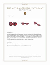 1.90 Ct.Tw.Total Carat Weight Red Garnet Pair from Ceylon (Sri Lanka) Appraisal