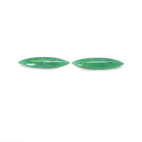 13.82&nbsp;Ct.Tw.Total Carat Weight Cabochon Jade Pair from Burma (Myanmar) Video