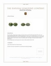 8.86 Ct.Tw.Total Carat Weight Yellowish Green Cabochon Jade Pair from Burma (Myanmar) Appraisal
