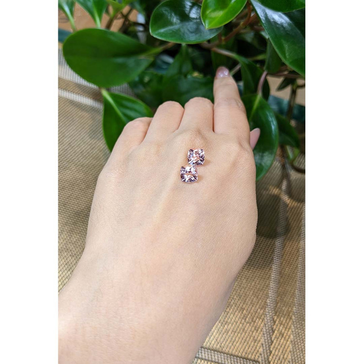 3.19 Ct.Tw. Morganite Pair from Brazil