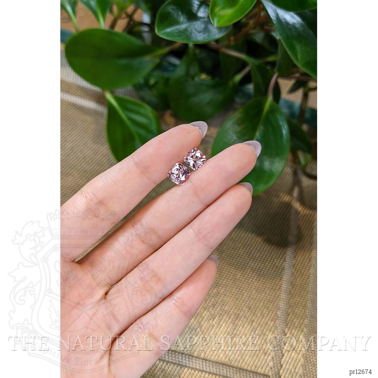 3.19 Ct.Tw. Morganite Pair from Brazil
