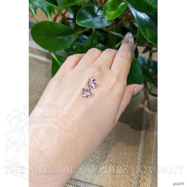 3.63 Ct.Tw. Morganite Pair from Brazil