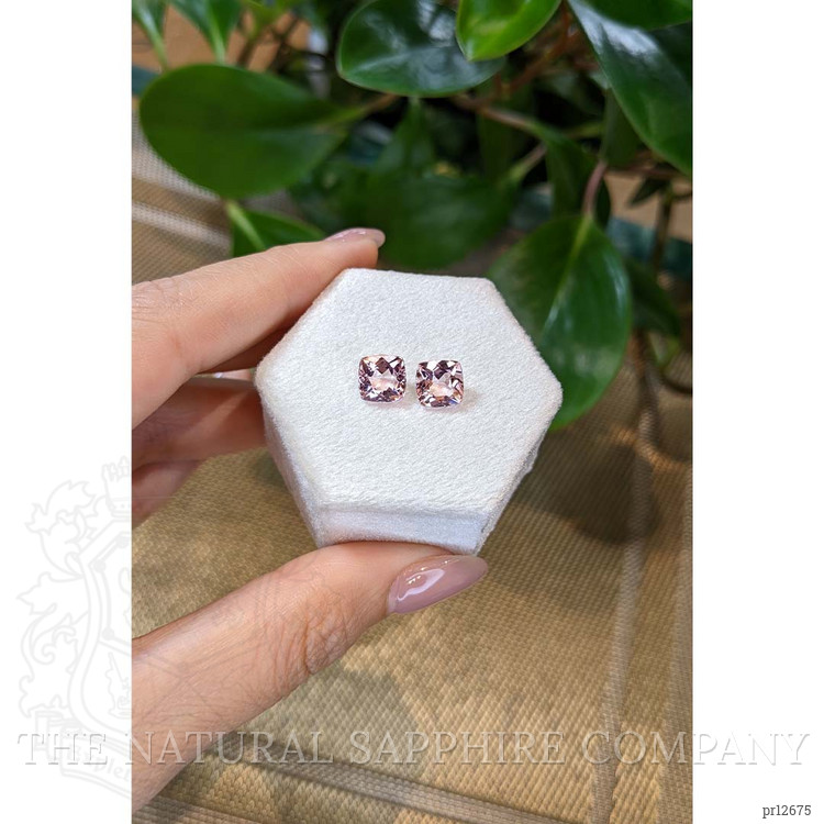 3.63 Ct.Tw. Morganite Pair from Brazil