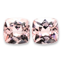 3.77 Ct.Tw.Total Carat Weight Morganite Pair from Brazil Video