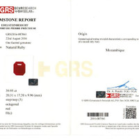 79.62 Ct.Tw.Total Carat Weight Ruby Pair from Mozambique Scan Report