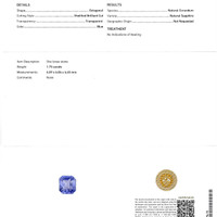 3.46&nbsp;Ct.Tw.Total Carat Weight Blue Sapphire Pair from Ceylon (Sri Lanka) Scan Report