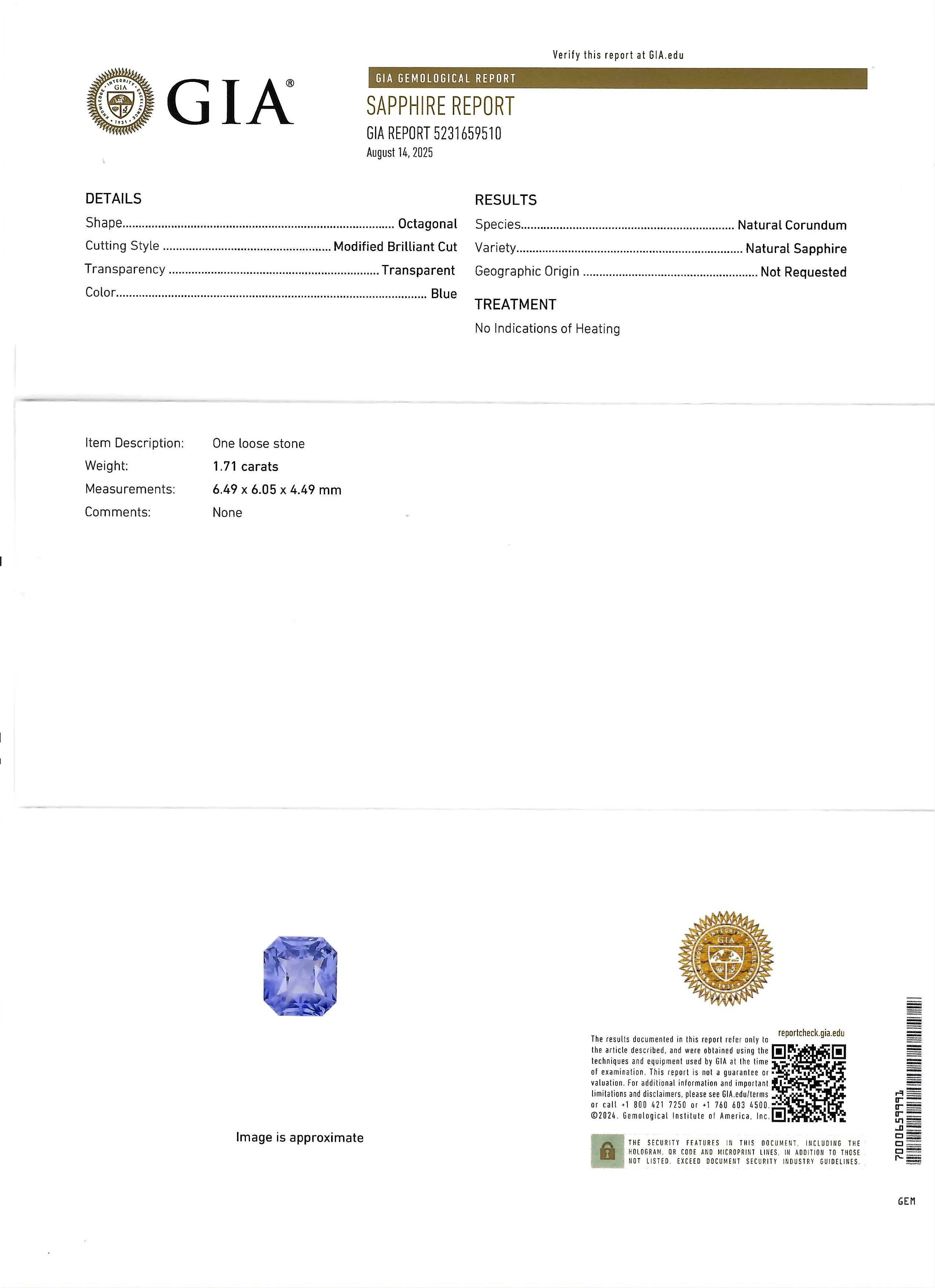 3.46 Ct.Tw. Blue Sapphire Pair from Ceylon (Sri Lanka)