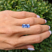 3.46&nbsp;Ct.Tw.Total Carat Weight Blue Sapphire Pair from Ceylon (Sri Lanka) Life Style