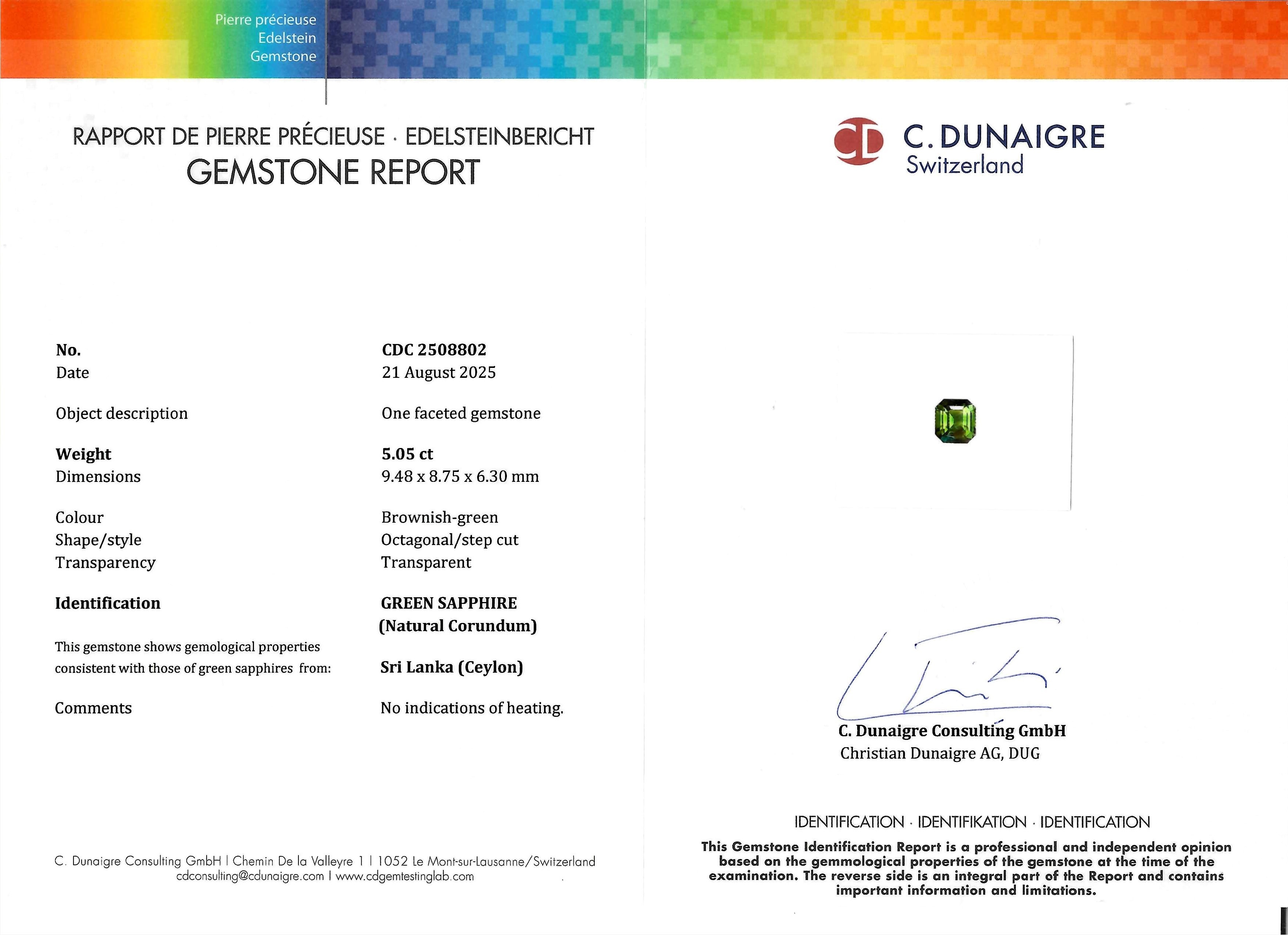 9.27 Ct.Tw. Brownish Green Sapphire Pair from Ceylon (Sri Lanka)