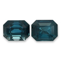 4.96&nbsp;Ct.Tw.Total Carat Weight Bluish Green Sapphire Pair from Ceylon (Sri Lanka) Video