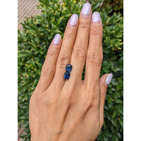 4.96&nbsp;Ct.Tw.Total Carat Weight Bluish Green Sapphire Pair from Ceylon (Sri Lanka) Life Style