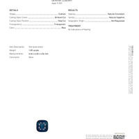3.62&nbsp;Ct.Tw.Total Carat Weight Blue Sapphire Pair from Ceylon (Sri Lanka) Scan Report