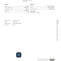 3.62 Ct.Tw.Total Carat Weight Blue Sapphire Pair from Ceylon (Sri Lanka) Scan Report