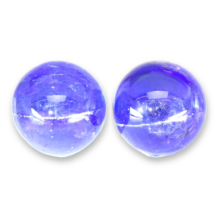 30.43 Ct.Tw. Cabochon Tanzanite Pair from Tanzania