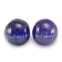 80.00 Ct.Tw.Total Carat Weight Cabochon Tanzanite Pair from Tanzania Video