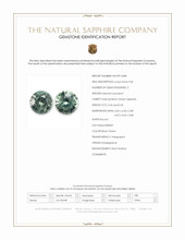 0.92 Ct.Tw.Total Carat Weight Bluish Green Sapphire Pair from Madagascar Scan Report