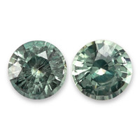 0.92&nbsp;Ct.Tw.Total Carat Weight Bluish Green Sapphire Pair from Madagascar Video