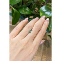 0.92&nbsp;Ct.Tw.Total Carat Weight Bluish Green Sapphire Pair from Madagascar Life Style