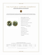 1.15&nbsp;Ct.Tw.Total Carat Weight Yellowish Green Sapphire Pair from Madagascar Scan Report