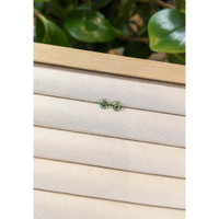 1.07 Ct.Tw.Total Carat Weight Yellowish Green Sapphire Pair from Madagascar Life Style