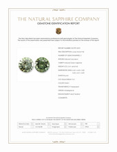 0.86 Ct.Tw.Total Carat Weight Green Sapphire Pair from Madagascar Scan Report