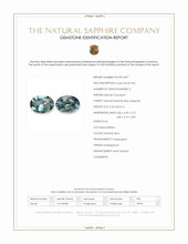 1.14&nbsp;Ct.Tw.Total Carat Weight Greenish Blue Sapphire Pair from Madagascar Scan Report