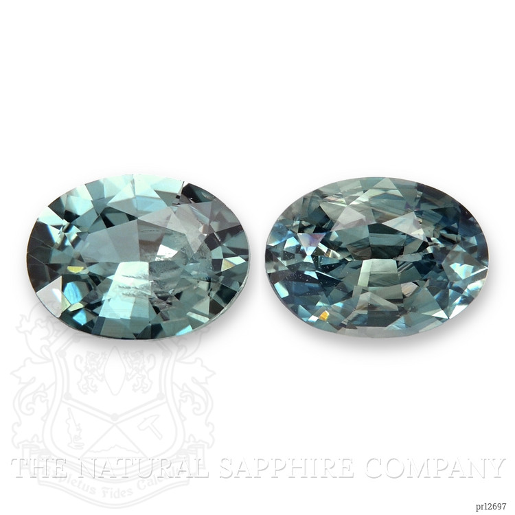 1.14 Ct.Tw. Greenish Blue Sapphire Pair from Madagascar