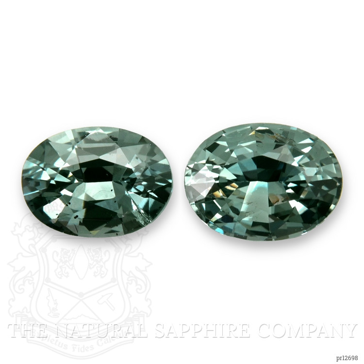 0.95 Ct.Tw. Bluish Green Sapphire Pair from Madagascar