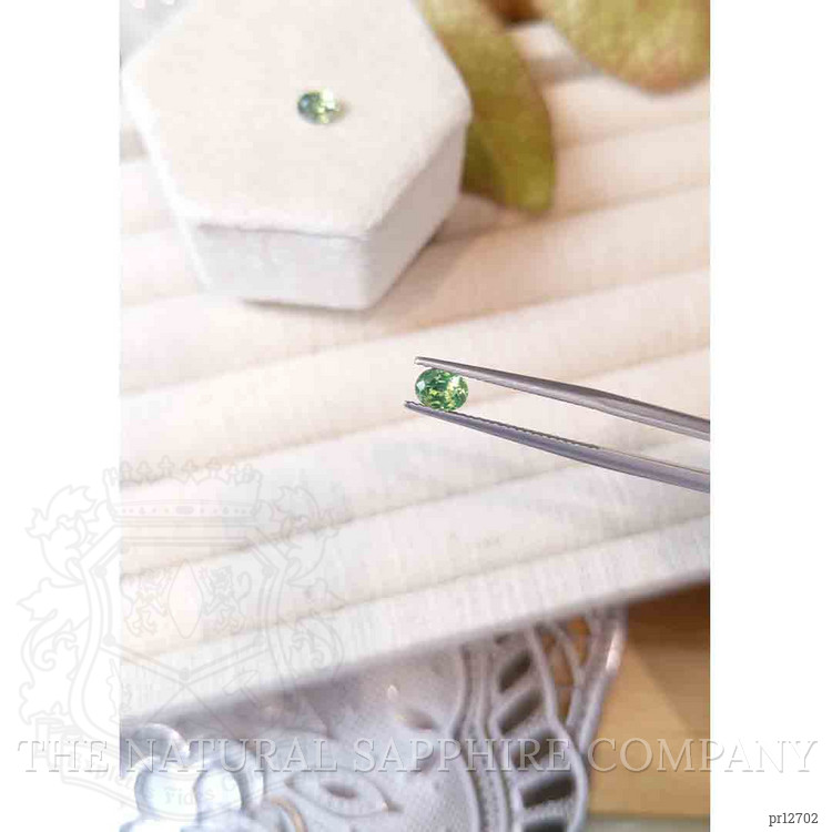 1.27 Ct.Tw. Yellowish Green Sapphire Pair from Madagascar