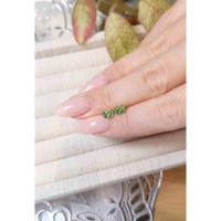 1.27 Ct.Tw.Total Carat Weight Yellowish Green Sapphire Pair from Madagascar Life Style